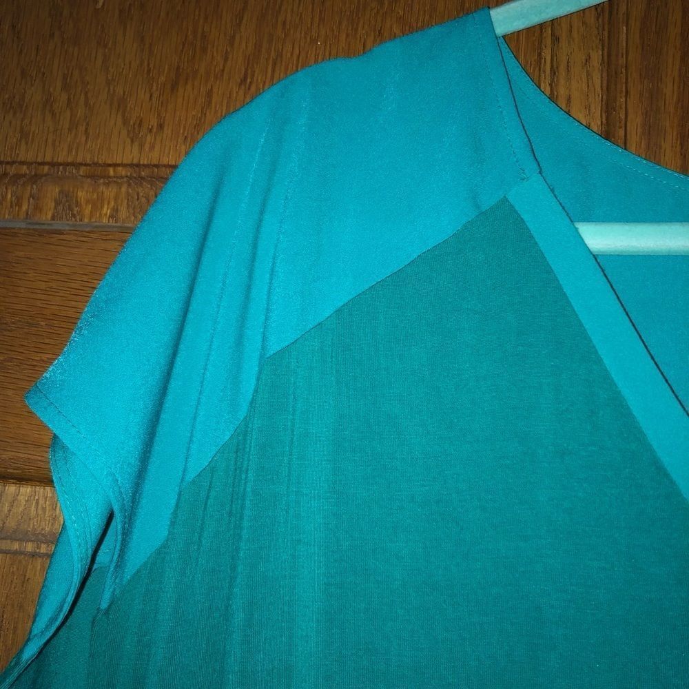 Adrienne Vittadini Teal Top Sz XXL - Picture 4 of 8